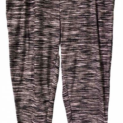 Terra & Sky Women’s Size 2X Black/White/Gray Leggings Super Soft